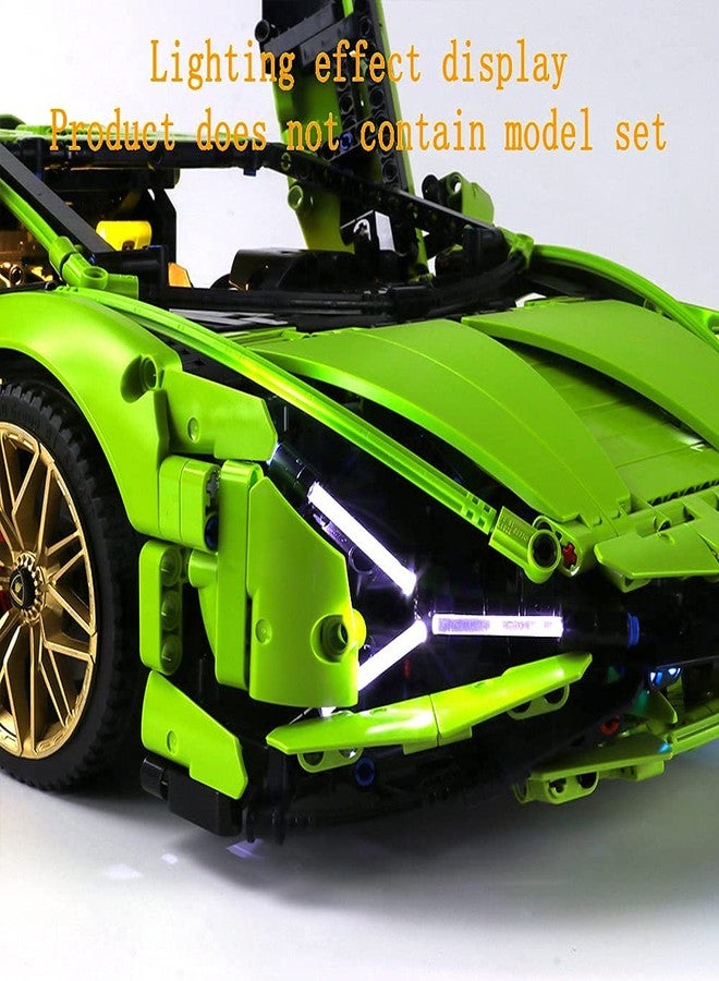 GEAMENT LED Lighting Kit Compatible with Lego Lamborghini Sian (Sián) FKP 37 - for Technic 42115 Race Car Model (Model Set Not Included) - Image 5